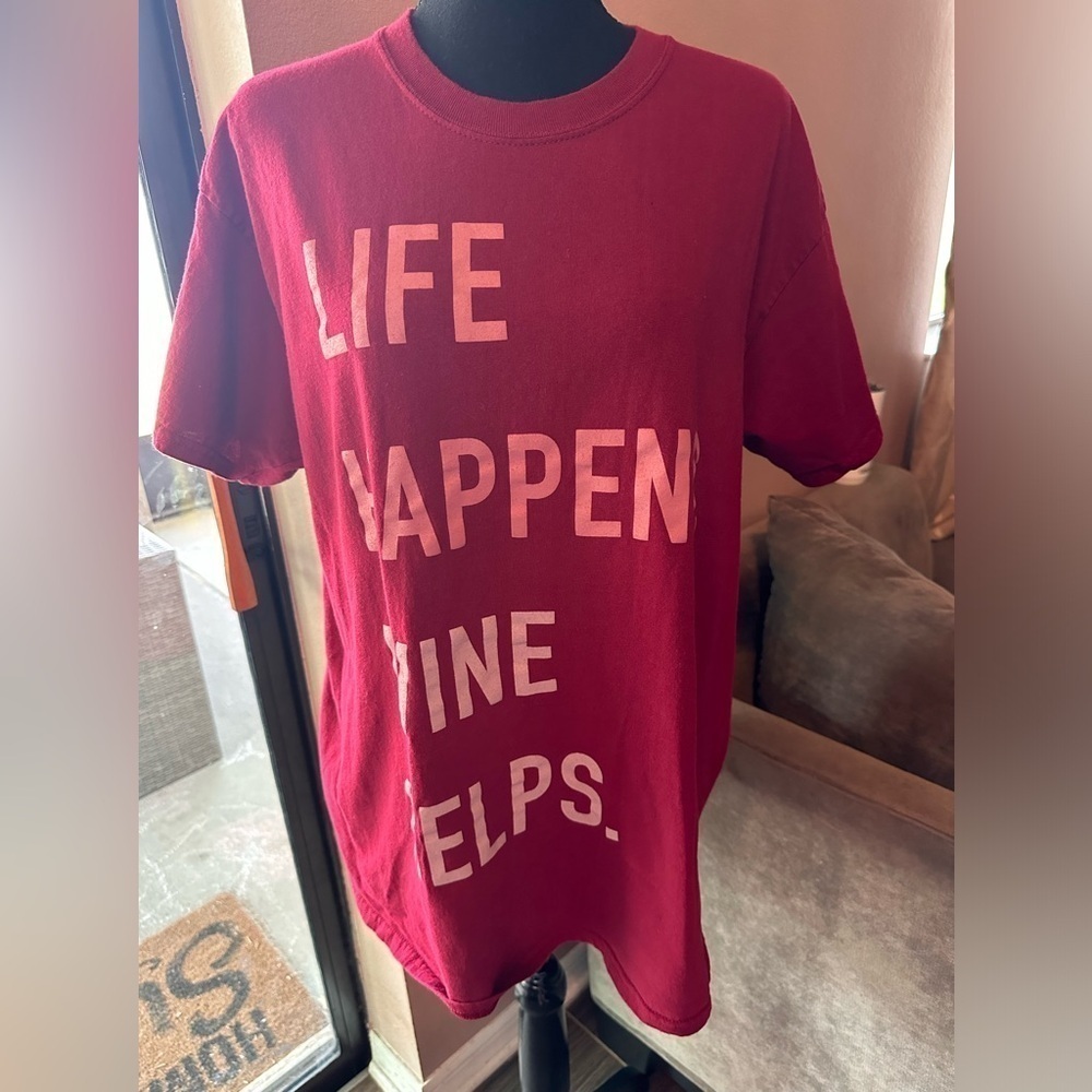 Bittersweet Life Happens Wine Helps Graphic Tee